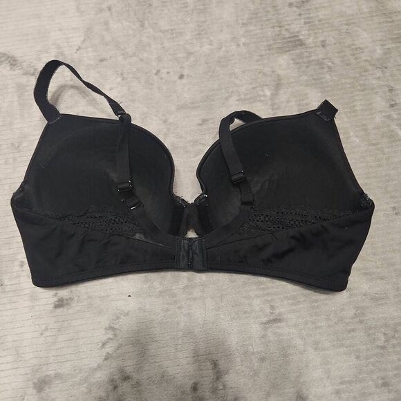 Auden Size 36D The Daydream Demi Coverage Black Push Bra - Picture 2 of 4